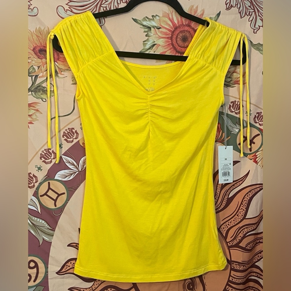 NWT Vibrant Yellow Top